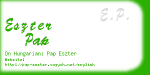 eszter pap business card